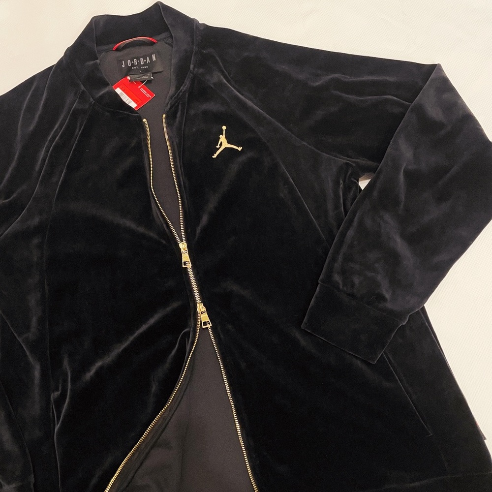 Jordan Black Velour Track Suit (Men’s)